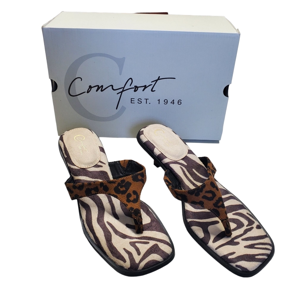 NWT Cato Women's Leopard Print Dress Sandals Size 8